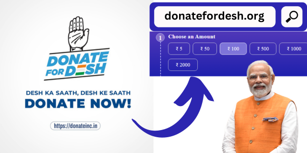 Donate For Desh Diverted towards BJP.