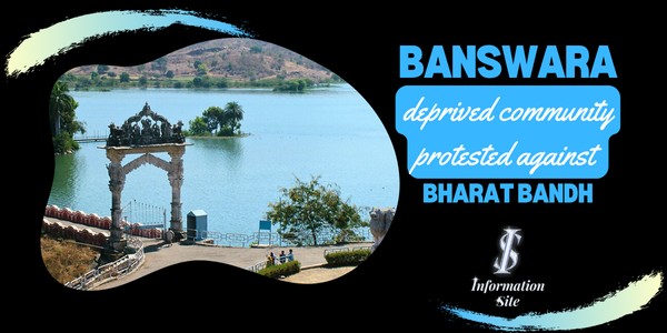 Banswara deprived community protested against Bharat Bandh