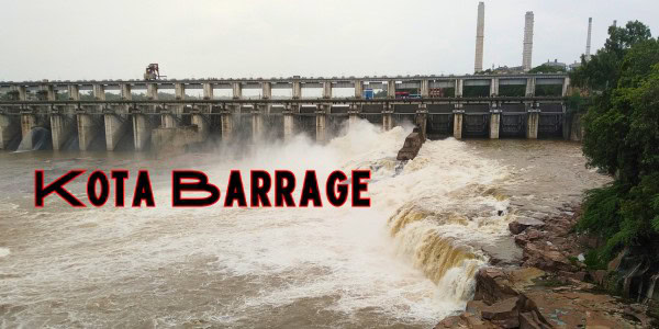 Kota Barrage 4 gates open yesterday night